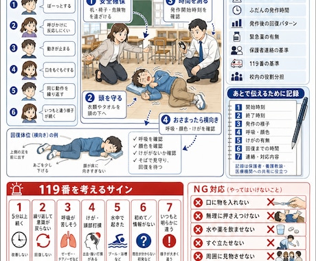 先生に伝わる病気配慮シート作成します イメージ1
