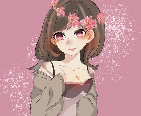 最短翌日SNSアイコン描きます キラキラ可愛いイラスト【夢絵可能】 イメージ1