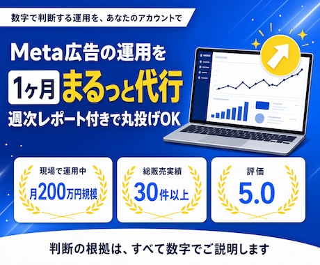 Meta広告の運用を1ヶ月まるっと代行します イメージ1