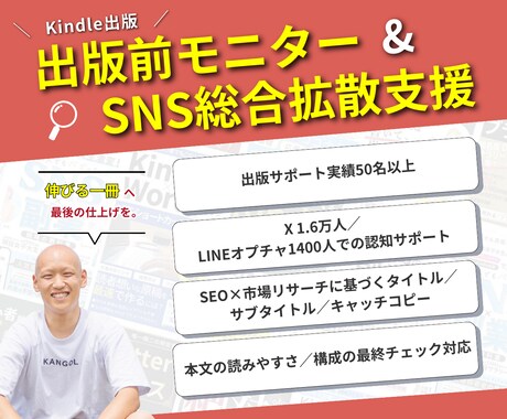 Kindle出版の事前モニター＋SNSで宣伝します 20冊出版/Xフォロワー1.6万人の実績で全力サポート イメージ1