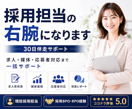 採用を30日で改善します イメージ1