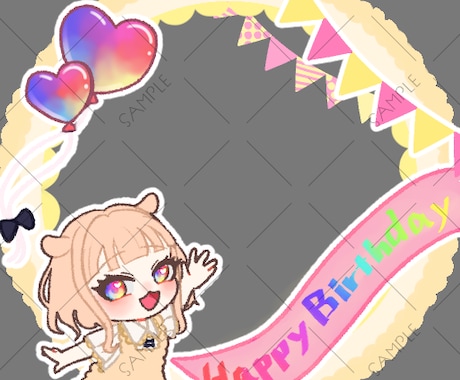 ミニキャラ付きアイコンリング描きます 世界に1つしかないアイコンリングを貴方だけのデザインに イメージ2