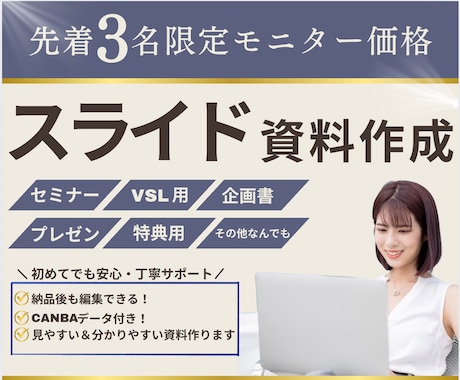 CANVAで伝わる資料制作します 見やすく整え、伝わる資料制作します イメージ1