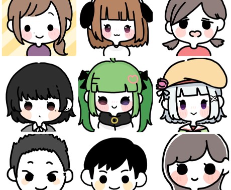 ブロガーさん向け！くっきり可愛いアイコン作ります ブログとSNSを統一させたい方向けのアイコンです◎ イメージ2
