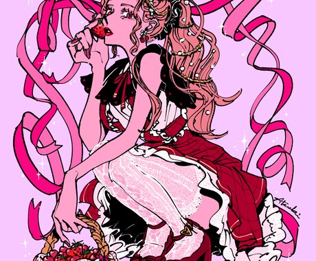 魅力たっぷり思わず目を惹くイラスト作成いたします イメージ1