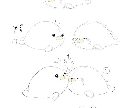 動物やゆるきゃらのカットイラスト、漫画描きます ゆる可愛い動物を中心に★ヘッダーやアイコンにご利用ください イメージ2