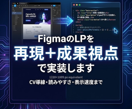 Figmaを忠実＆高速実装します 売れる構造を壊さない実装、表示速度最適化込み！ イメージ2