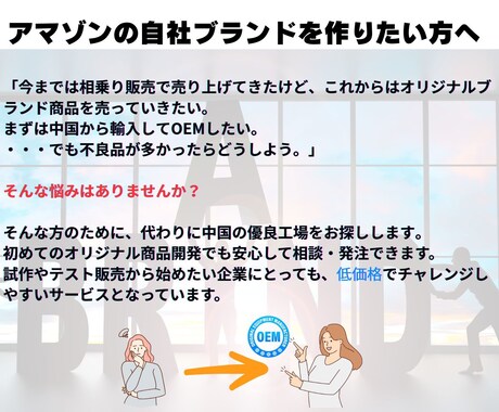 日本語でOKの中国OEM代行｜優良工場を探します 初心者歓迎！商品開発に信頼できる中国工場探しをお手伝いします イメージ2