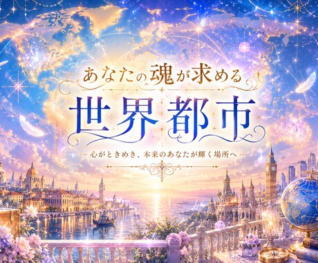 あなた魂に合う世界都市を教えます あなたの魂はパリジャン？ ロンドンっ子？ それとも……？ イメージ1