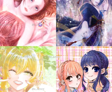 綺麗系イラスト描きます 絵柄は幅広く対応可！お気軽にご相談ください(*´꒳`*) イメージ2