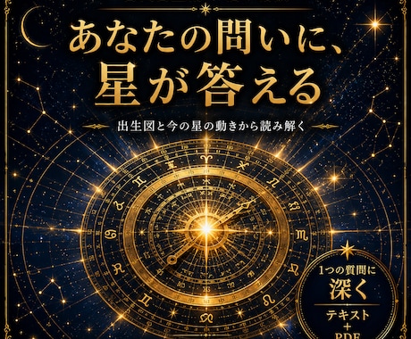 古代占星術で、あなたの今のお悩みに答えます 恋愛・仕事・人間関係。あなたの悩みを四千年の星が照らす イメージ1