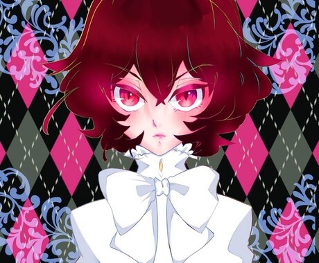 デジタルイラストでアイコン作成致します 目ヂカラ強め！リクエストのバストアップのアイコン描きます! イメージ2