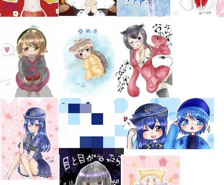 TwitterやSNSのアイコンを描きます イメージ1