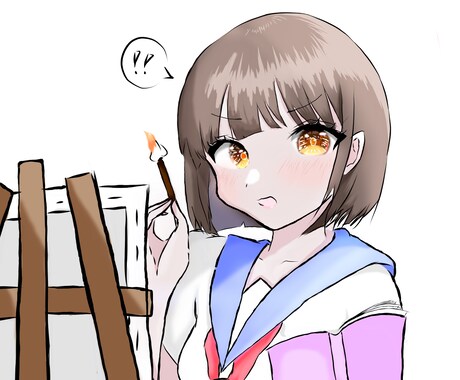 可愛いきらきらした女の子を描きます 可愛い女の子のイラストが好きな方へ イメージ2