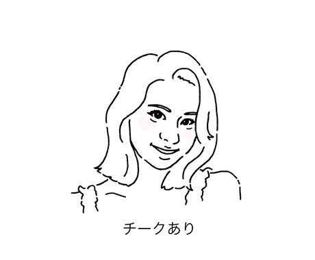 シンプルな似顔絵お描きします SNS・ブログ・名刺等 使いやすい似顔絵を探している方に！ イメージ2
