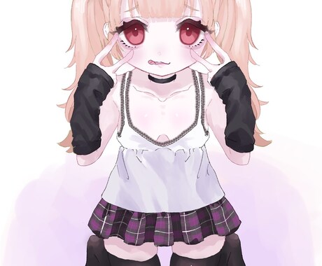 かわいい女の子のイラストを描きます イメージ1