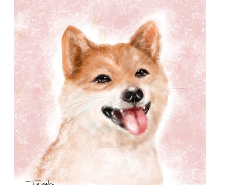 あなたの大事なペットの似顔絵を描きます 大切な家族の似顔絵を描かせてください！( ◠‿◠ ) イメージ1