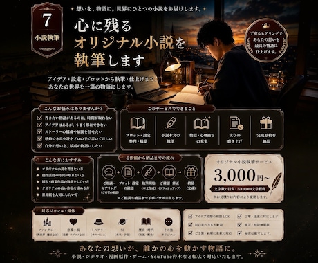 心に残るオリジナル小説を書きます イメージ1
