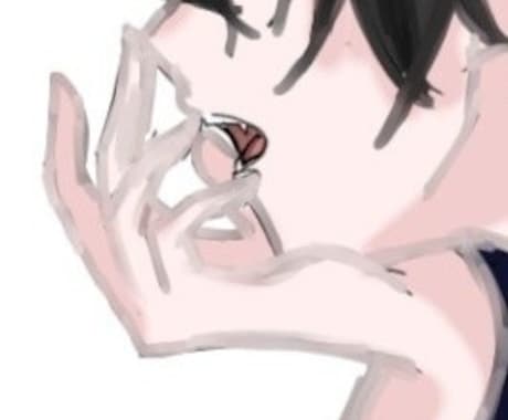 厚塗り?をします ユーザー様のご希望に添えた絵柄で描かせて頂いております。 イメージ1