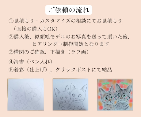 誇張し過ぎない♪心温まる手描き似顔絵をお描きします 還暦 古希 米寿/ご家族 ペットの記念に心温まるギフトを イメージ2