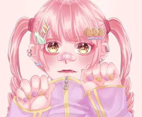 SNSに使えるアイコン制作いたします 等身×ミニキャラもOK.アイコン映えイラスト.彩度低め イメージ1