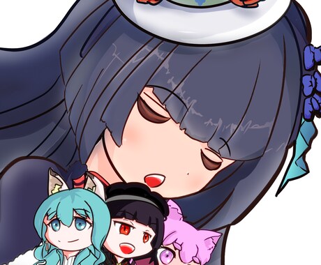 顔アイコン作成します コミカル風の表情アイコン作成。 イメージ2