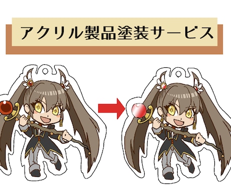 3年は持ちます！アクリルグッズをコートします アクリルグッズ、長く永く末永く使えるようになります！ イメージ1