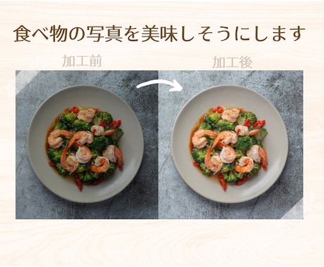 写真編集: 写真を雰囲気の出るように編集します ✧食べ物や可愛い雰囲気にしたい写真、受け付け中です✧ イメージ1