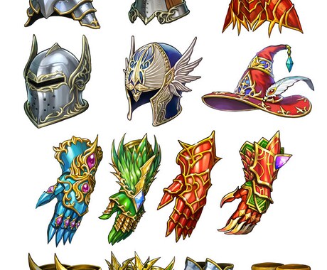 武器・防具・アイテムイラストを描きます ゲーム業界で培ったスキルで魅力あるイラストを描きます イメージ2
