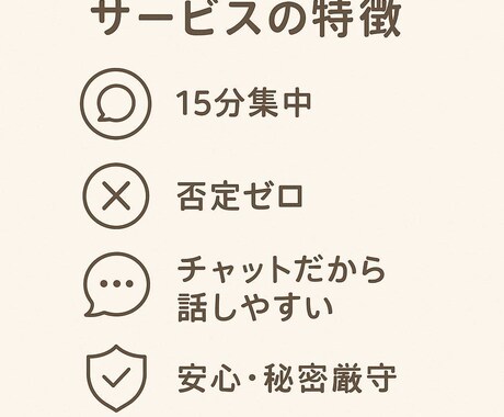 あなたの気持ち、ひたすら肯定します 【15分集中】心の毒出し専門チャット イメージ2