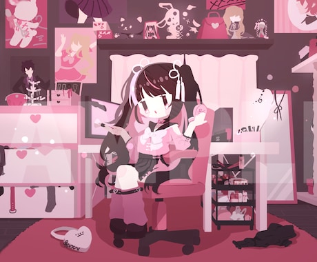 商業利用OK！背景メインのイラスト作成いたします 情緒あふれる背景×愛らしいキャラであなたの世界観を再現！ イメージ2