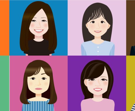 切り絵風の似顔絵描きます 名刺のアイコンやプレゼントにも！優しげな表情でお作りします！ イメージ1