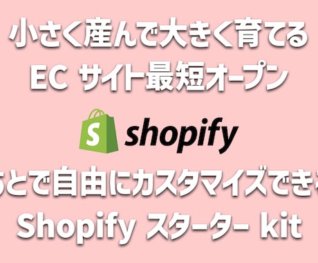 Shopify EC サイト最短オープンさせます 1日でも早くオープンして商品を検索エンジンに登録しませんか？ イメージ1