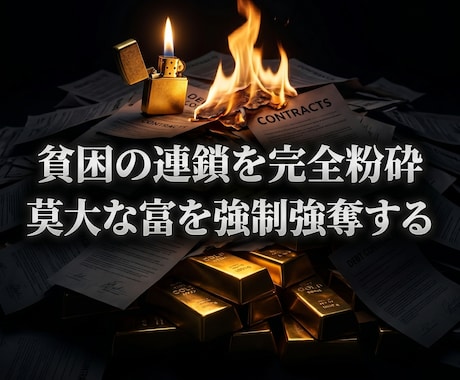 深淵の黒魔術で莫大な富を強奪し人生を逆転させます 貧困と絶望の鎖を粉砕。深淵の魔力で富を支配する絶対覇王へ！ イメージ1