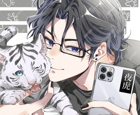 パキッ！と鮮やかなアイコン描きます あなただけのアイコンを描きます✍️ イメージ2