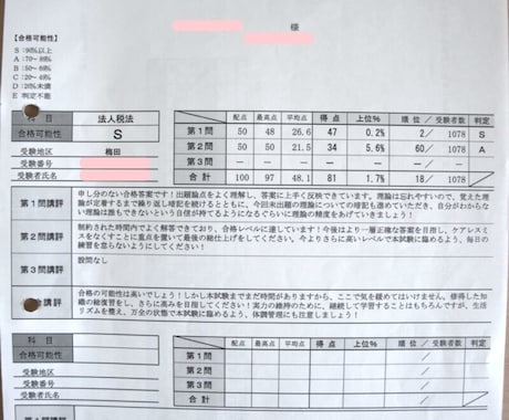 官報合格者が--簿財同時合格--の個別指導をします 【1か月間】税理士試験の簿記論＆財務諸表論の個別指導 イメージ2