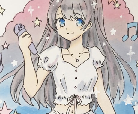 コピックでゆるふわなオリジナルイラスト制作します 似顔絵やアイコンにいかがですか？ イメージ2