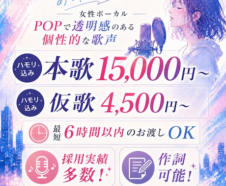 特別な一曲にするお手伝い致します イメージ1