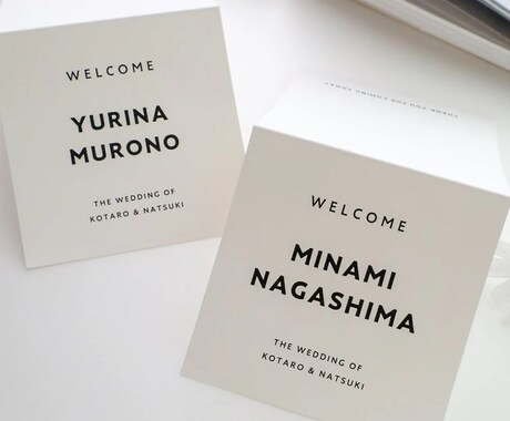 ゲストの写真入り◎フォト付き席札を納品します 手書きメッセージで想いが伝わる♡ イメージ2