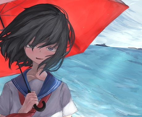商用利用可！一枚絵を制作します ヘッダーや動画のサムネイルなどに使えるイラストを制作します！ イメージ1