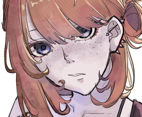 1枚絵/MV/歌ってみた等のイラスト制作します くすんだ/淡い、かっこいいイメージのイラストが得意です。 イメージ1