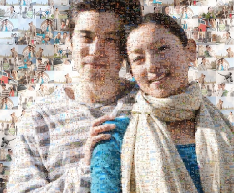 最先端のフォトモザイクアートを作ります 弊社が編み出した特別なフォトモザイクアート イメージ2
