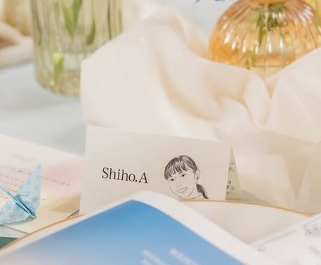 似顔絵席札を洗練されたデザインで作ります 《結婚式で参列者に驚きと喜びをお届け！》 イメージ2