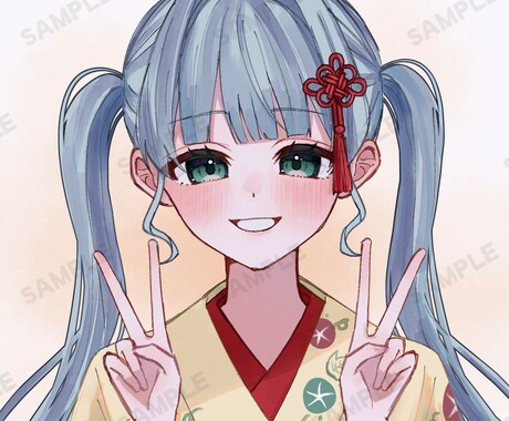 SNS向けのアイコンを安く早くお渡しします 男女問わず描かせていただきます!! イメージ2