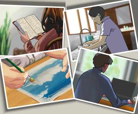 あなたのコンテンツを彩る挿絵風イラスト描きます 雑誌や書籍・Webマガジン、チラシなどの挿絵に！ イメージ1