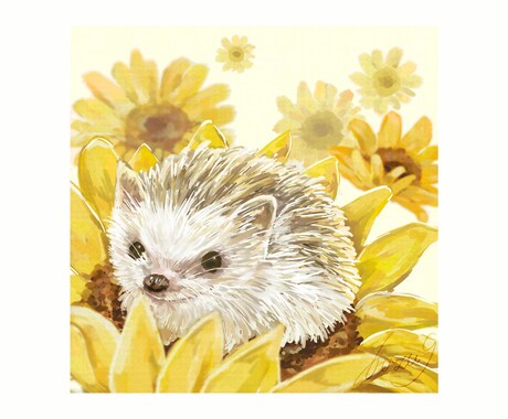 お好みのテイストでペットの似顔絵を描きます 水彩画風またはザカザカとした油彩画風のどちらかで絵を描きます イメージ1