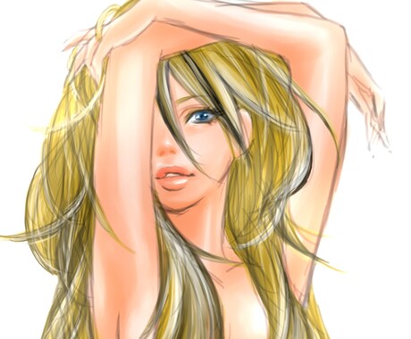 男性でも女性でも！あなただけの絵を描きます キレイかっこいい感じで雑誌の広告のような雰囲気の女性に！ イメージ1