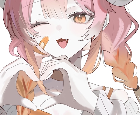 バストアップイラストを安価で描きます ここ限定！安価で貴方の希望の絵ができあがる！？ イメージ1