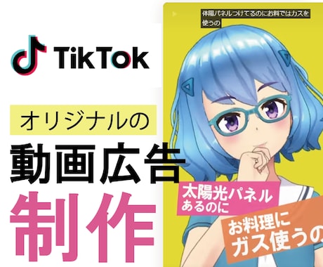 TikTok用のショート動画広告をつくります TikTokほかIGやFBのリールでも利用できる動画を制作 イメージ1