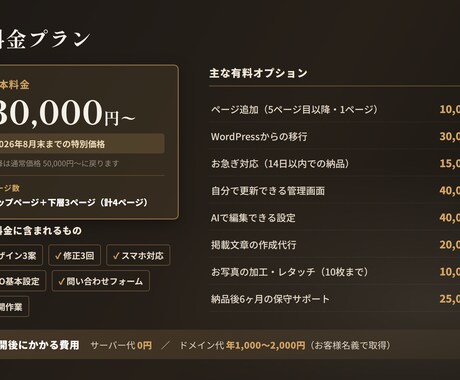 サーバー代0円｜高速なホームページを制作します 月々のサーバー代が不要。ドメイン代のみで運用できます イメージ2